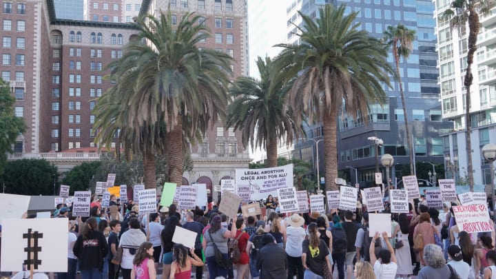 Abortion rights demonstration in Los Angeles