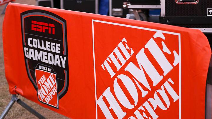 Signage is seen during College GameDay before a Big 12 Conference football game, Saturday, Nov. 8, 2025, at Jones AT&T Stadium.