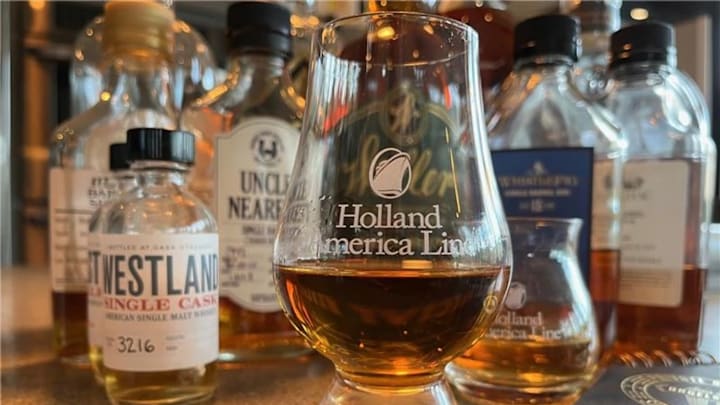Holland America Line specialty whiskey offerings