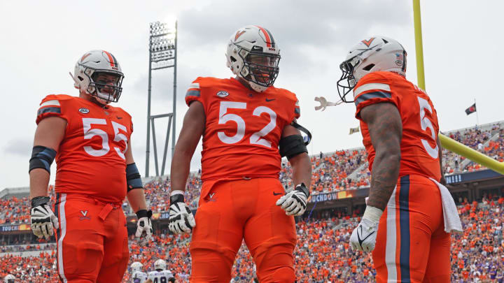 An experienced returning offensive line is one of Virginia's five biggest reasons for optimism going into the 2024 season.