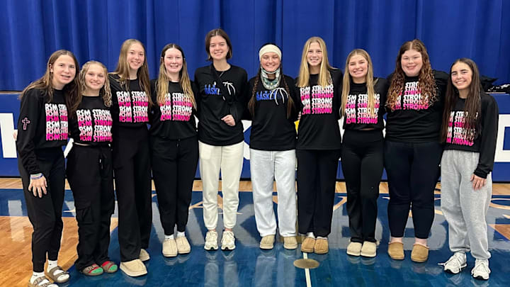 The Remsen St. Mary's girls basketball team returned to the court earlier this week following a serious accident involving players and coaches during the offseason. The Remsen St. Mary's girls basketball team returned to the court earlier this week following a serious accident involving players and coaches during the offseason.
