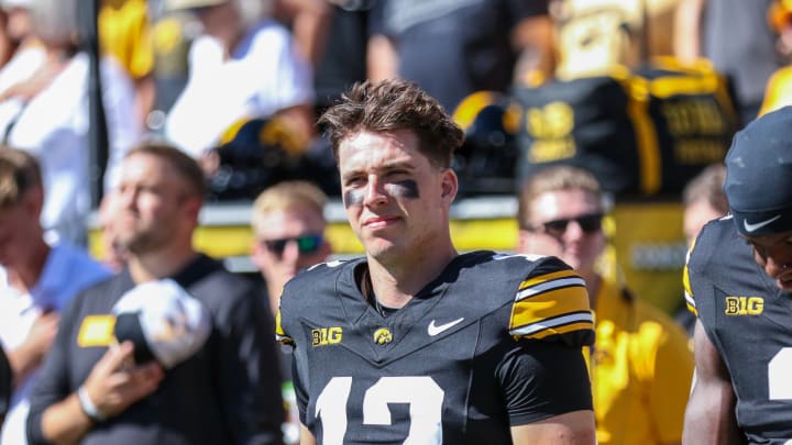 Iowa QB Cade McNamara (Photo: Rob Howe/HN) 