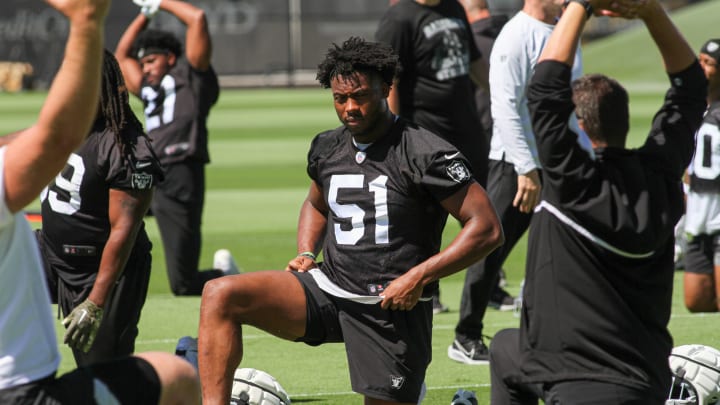 Las Vegas Raiders DE Malcolm Koonce from OTAs