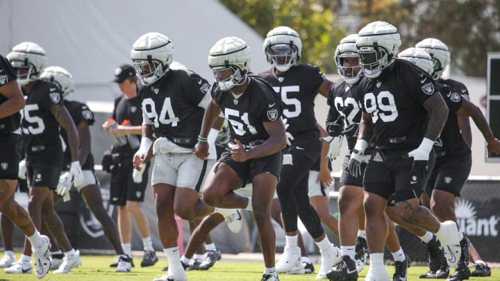 Las Vegas Raiders Christian Wilkins, Malcom Koonce, Nesta Jade Silvera