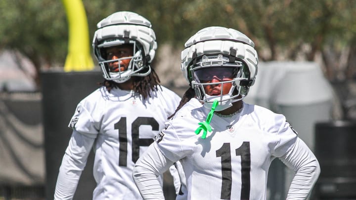 Las Vegas Raiders WRs Jakobi Meyers, Tre Tucker