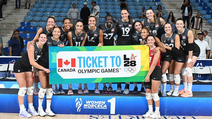 Canada's women's volleyball team is headed back to the Olympics for the first time since 1996. Canada's women's volleyball team is headed back to the Olympics for the first time since 1996.