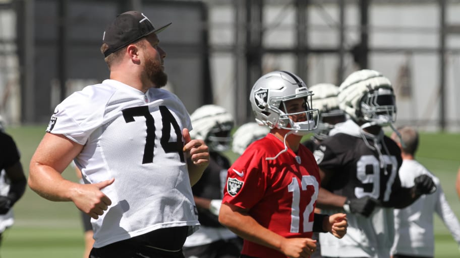 Las Vegas Raiders LT Kolton Miller, QB Aidan O'Connell | Darrell Craig Harris, Sports Illustrated