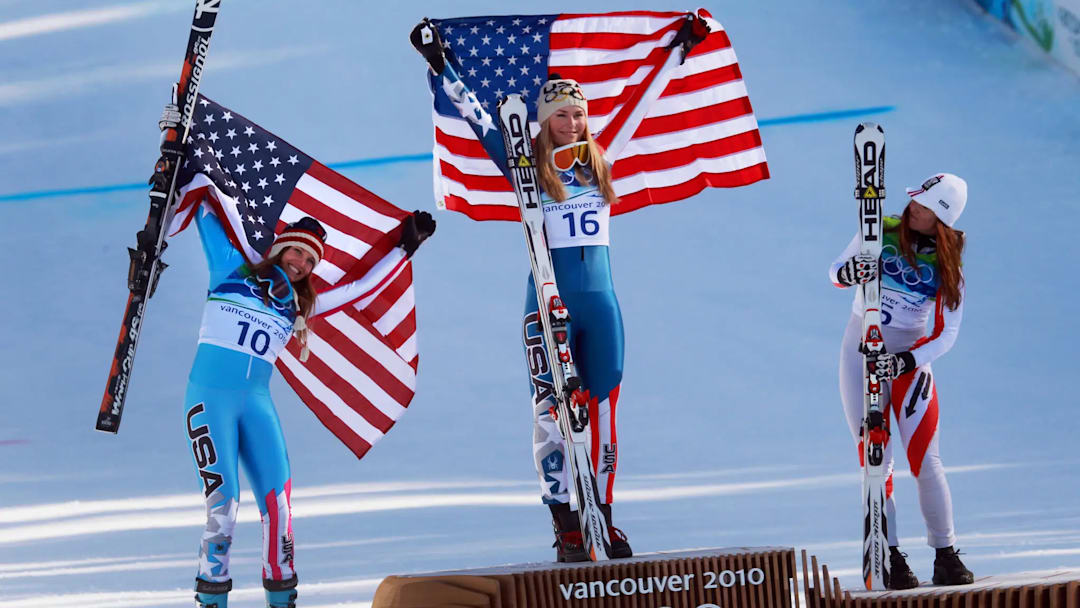 Lindsey Vonn - The First American Woman to win a Gold Medal in the downhill - Vancouver Olympics in 2010