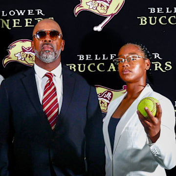 Bellflower High's new football coach, Keith Miller, along side his son Austin (left) and daughter Jazelle, posing for a photo before the 2025 season kicks off.