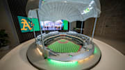 Model of A's Las Vegas Ballpark