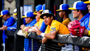 La Mirada baseball player strikes a pose during a game at the 2025 Boras Classic.