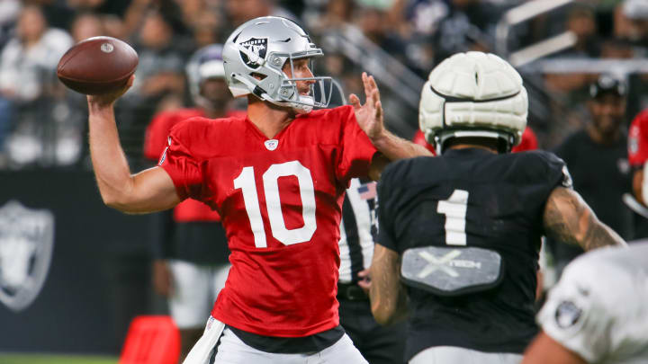 Las Vegas Raiders QB Nathan Peterman