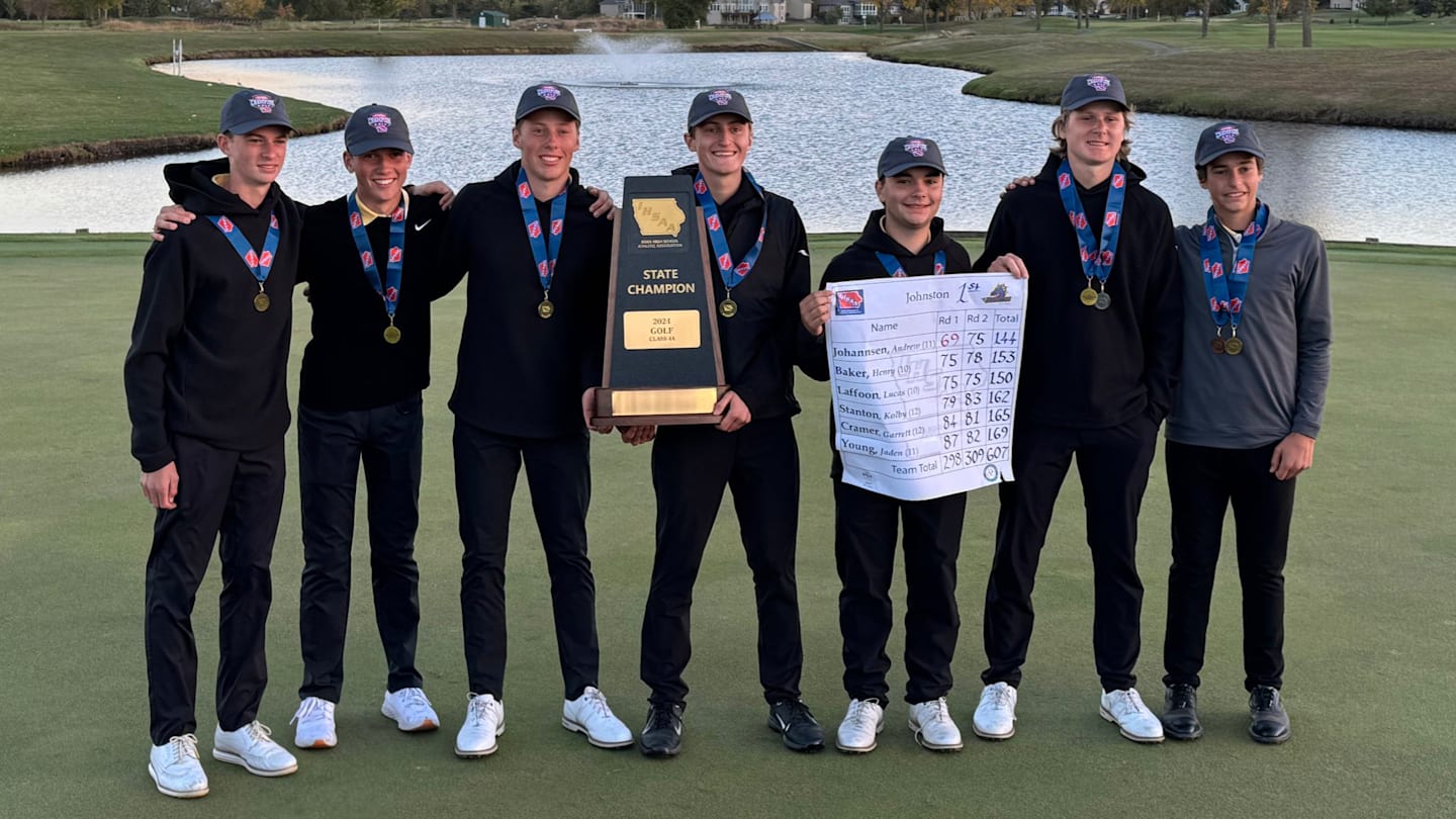 Johnston claims Iowa’s 4A boys state golf team title