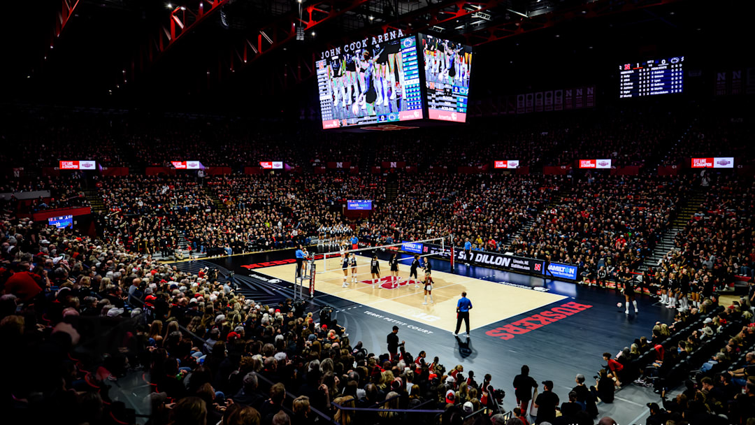 The #1 Nebraska volleyball team pitched a shutout during the team's Black Out match against Penn State.