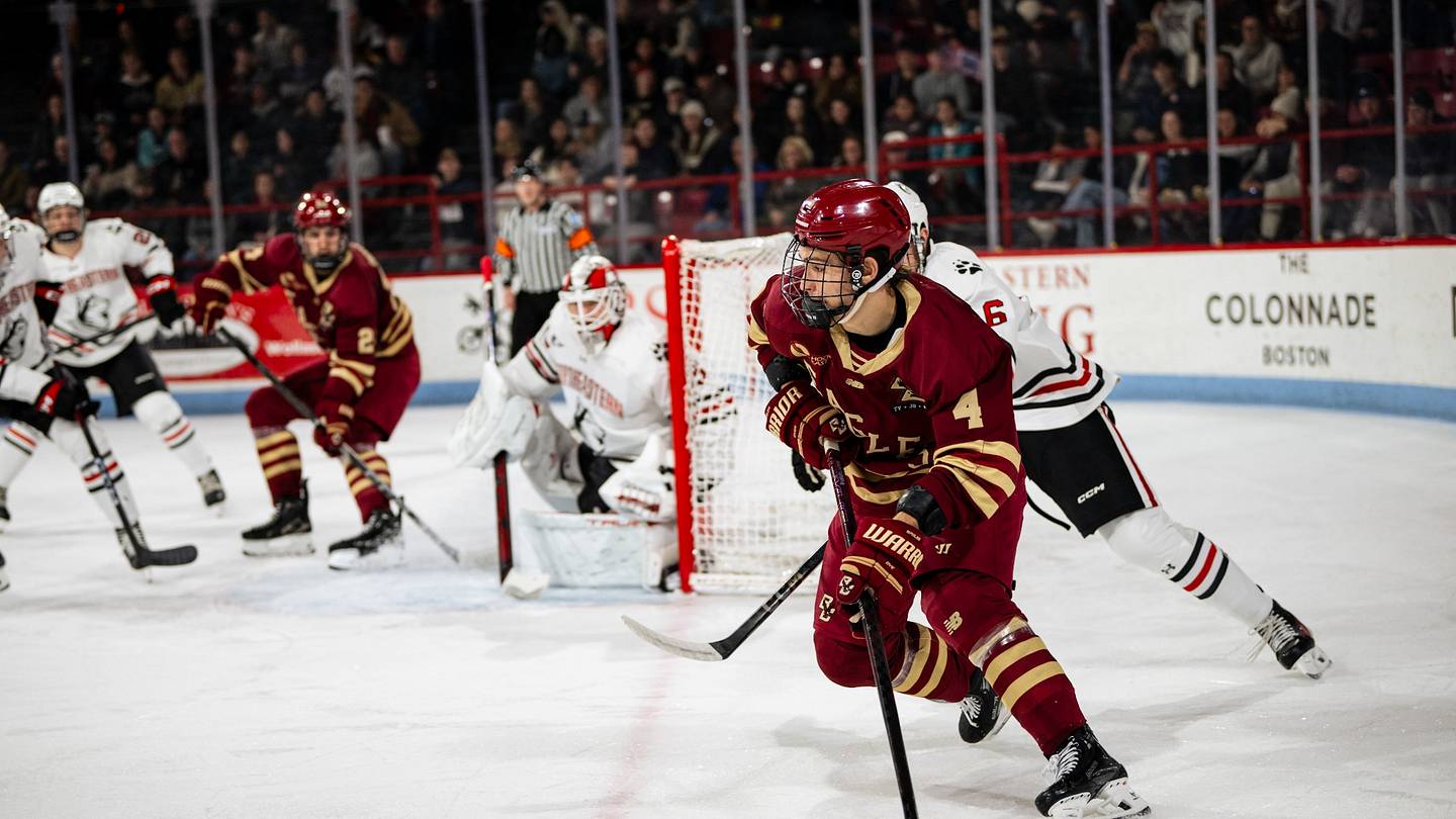 No. 3 Boston College Men’s Hockey Suffers Road Loss to Northeastern
