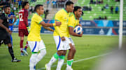 O zagueiro Miranda, do Vasco, marcou o único gol da Seleção Brasileira na estreia contra os EUA