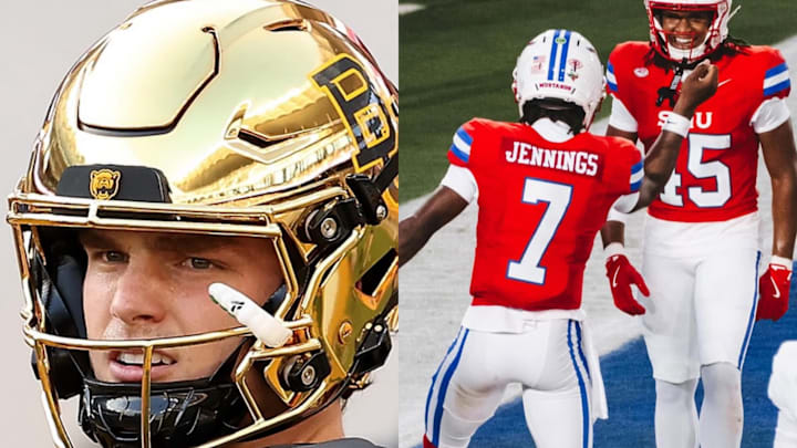 Baylor QB Sawyer Robertson and SMU QB Kevin Jennings