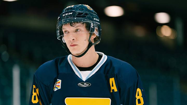 Connor Storrie as Ilya Rozanov in Heated Rivalry season 1 episode 5 