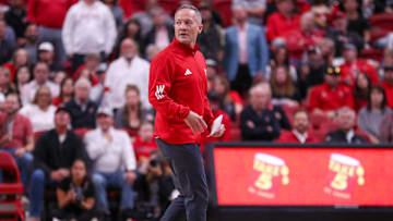Texas Tech head coach Grant McCasland looks on against Wyoming during a non-conference basketball game, Wednesday, Nov. 13, 2024, in United Supermarkets Arena.