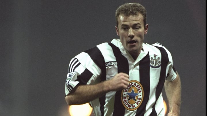 Alan Shearer of Newcastle in action