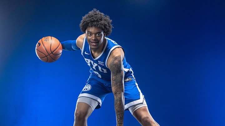 UMass Lowell transfer Martin Somerville on a BYU official visit UMass Lowell transfer Martin Somerville on a BYU official visit