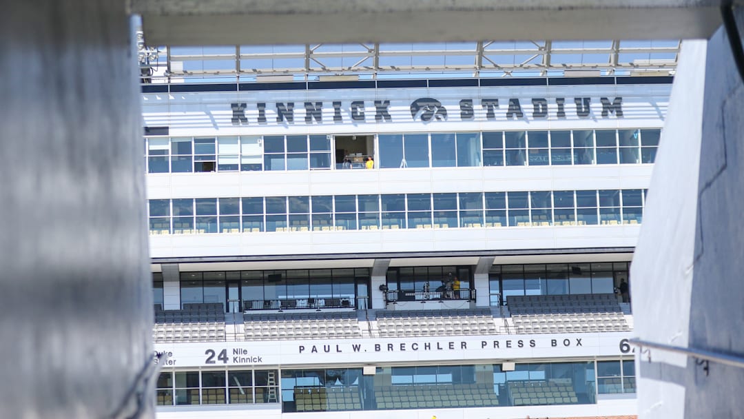 Kinnick Stadium press box. (Rob Howe/HN)  