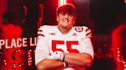 Nebraska commit Hayden Ainsworth during his visit to Lincoln.