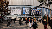 SEOUL, SOUTH KOREA - NOVEMBER 19: View of atmosphere at League of Legends World Championship 2023 Finals at Gocheok Sky Dome on November 19, 2023 in Seoul, South Korea.