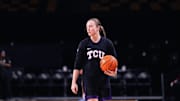 Madison Conner takes the floor for TCU women's basketball at UCF on December 21, 2024.