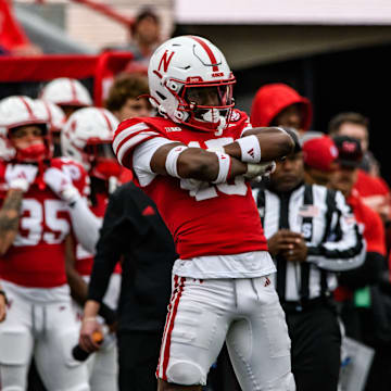 Ceyair Wright celebrates a broken pass against UCLA.