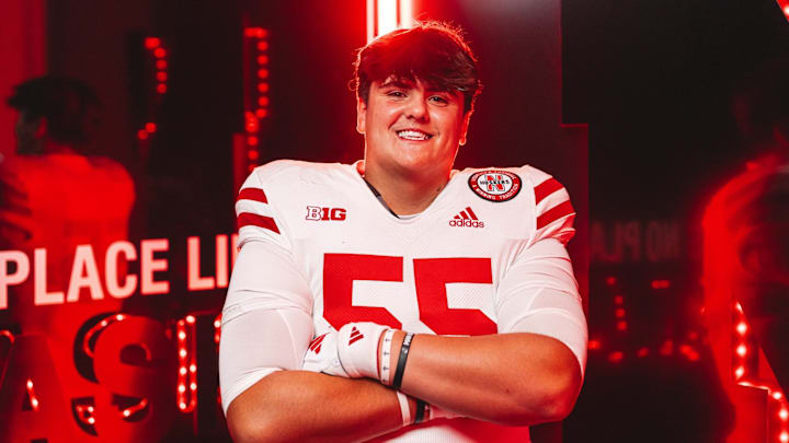 Nebraska commit Hayden Ainsworth during his visit to Lincoln. Nebraska commit Hayden Ainsworth during his visit to Lincoln.