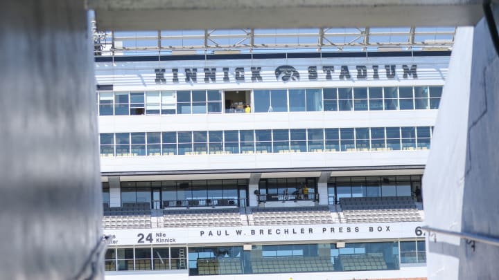 Kinnick Stadium press box. (Rob Howe/HN)  