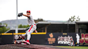 Corona High senior pitcher Seth Hernandez pitches against Santa Margarita at the Boris Classic on Wednesday, March 26, 2025.