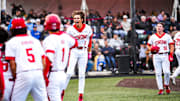 Corona High's Billy Carlson (3) celebrates after rounding the bases from a home run against La Mirada in the Boras Classic final