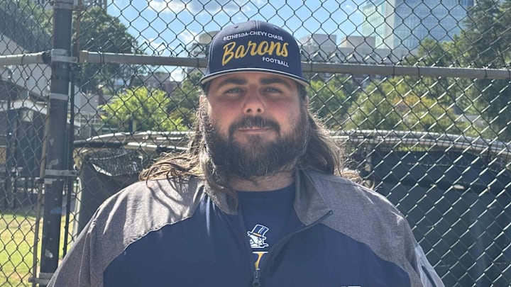 Bethesda-Chevy Chase football head coach Matt Schwartzback Bethesda-Chevy Chase football head coach Matt Schwartzback