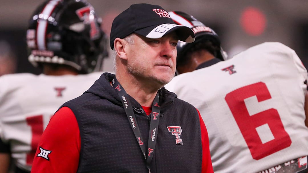 Texas Tech head coach Joey McGuire
