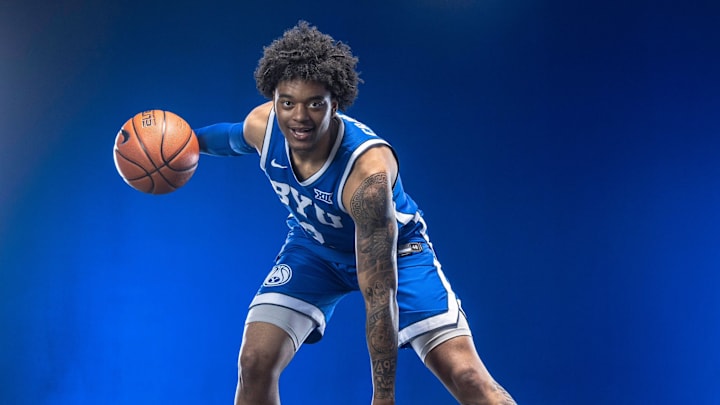 UMass Lowell transfer Martin Somerville on a BYU official visit UMass Lowell transfer Martin Somerville on a BYU official visit
