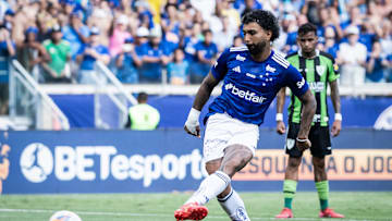 Gabigol marcou pelo Cruzeiro no jogo de ida contra o América-MG