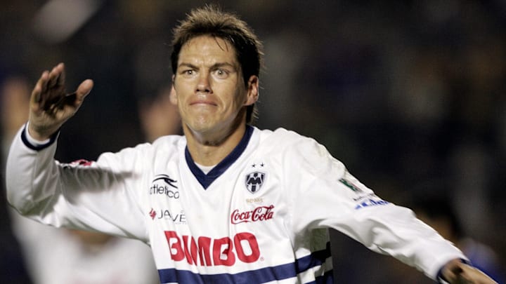 Guillermo Franco of Monterrey gestures t