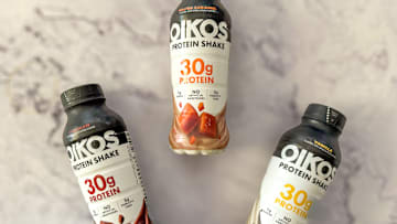 Oikos protein shakes in three flavors