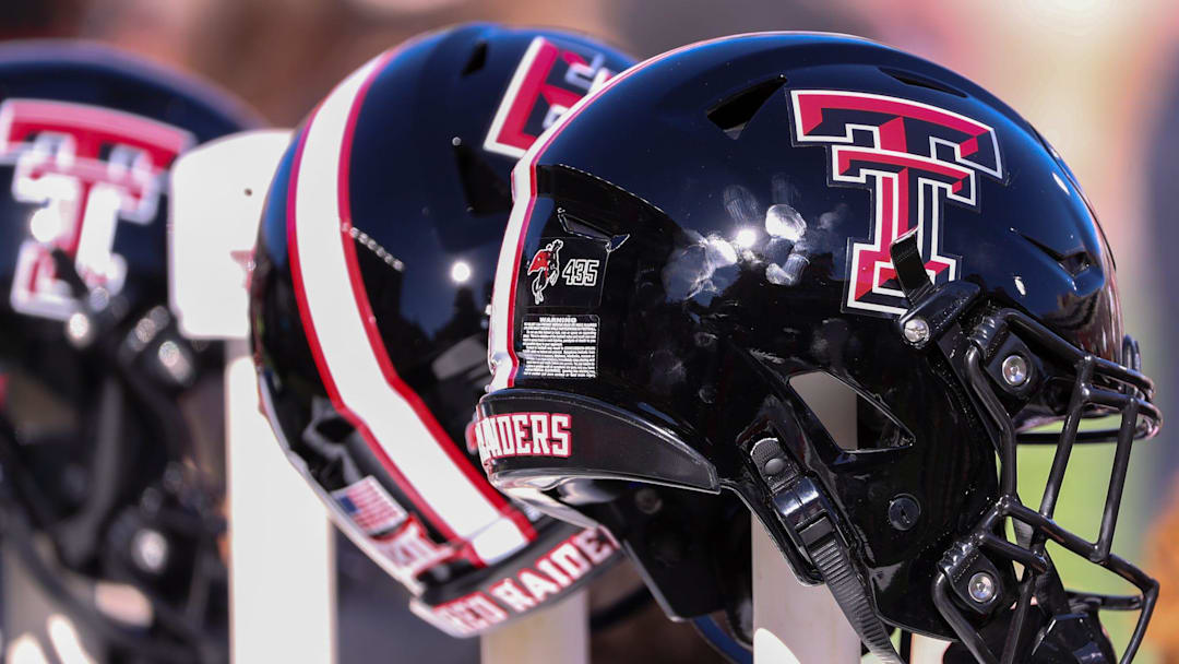 Texas Tech Red Raiders Saturday helmet Texas Tech Red Raiders Saturday helmet