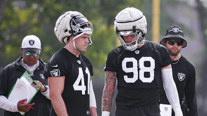 Las Vegas Raiders MLB Robert Spillane, and DE Maxx Crosby