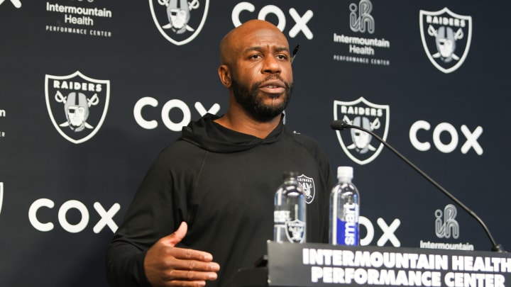 Las Vegas Raiders Safeties Coach Gerald Alexander from OTAs