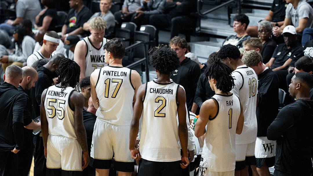 Wake Forest basketball team as they play South Carolina in an exhibition game Wake Forest basketball team as they play South Carolina in an exhibition game