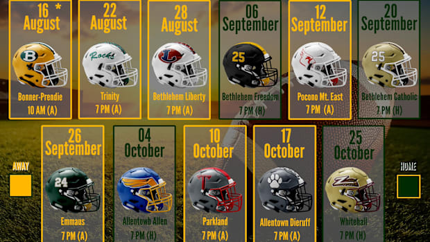 Allentown Central Catholic 2025 football schedule