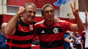 Eleito, Bap (esquerda da foto) já trabalha na montagem do departamento de futebol do Flamengo