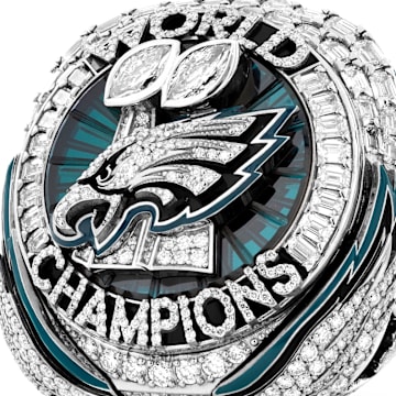 A look at the Philadelphia Eagles Super Bowl LIX championship ring. 