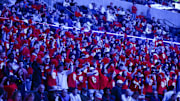 Ole Miss students during Wednesday night's game against Texas A&M.