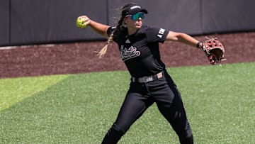 The Mississippi State softball team practices ahead of the Lubbock Regional, Thursday, May 15, 2025, at Rocky Johnson Field.