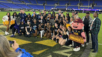 Clarksburg girls flag football wins the Maryland 4A-3A girls flag football state championship.